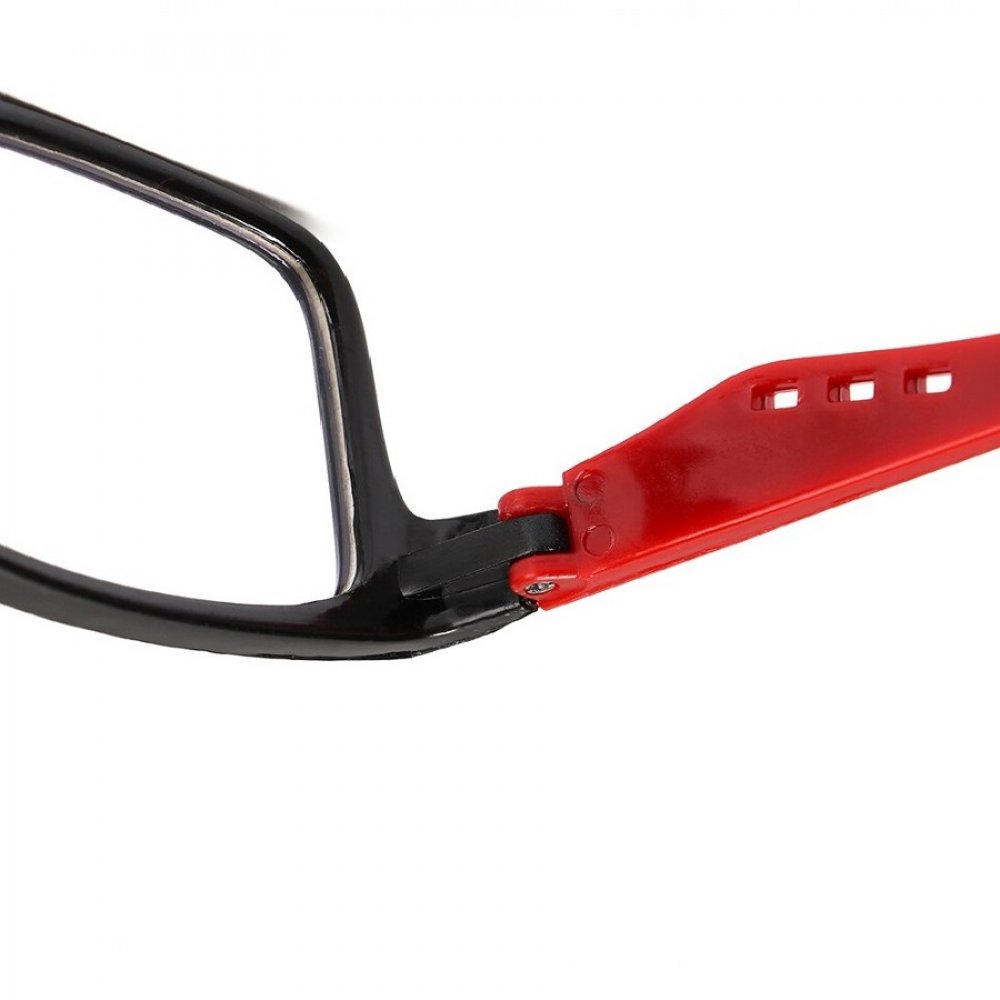 Тънки червено черни прозрачни очила 5 Тънки червено черни прозрачни очила - Image 5