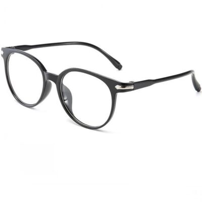 Прозрачни очила с черни рамки