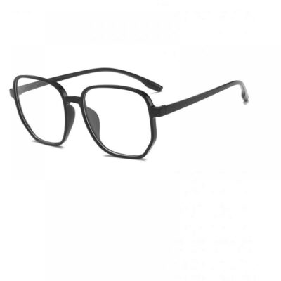 Големи размери прозрачни черни очила