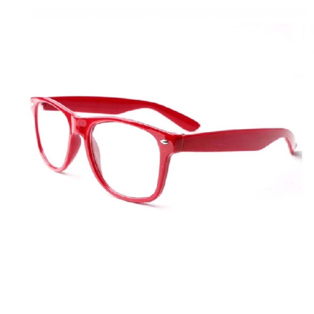 Класически червени прозрачни очила 1 Класически червени прозрачни очила