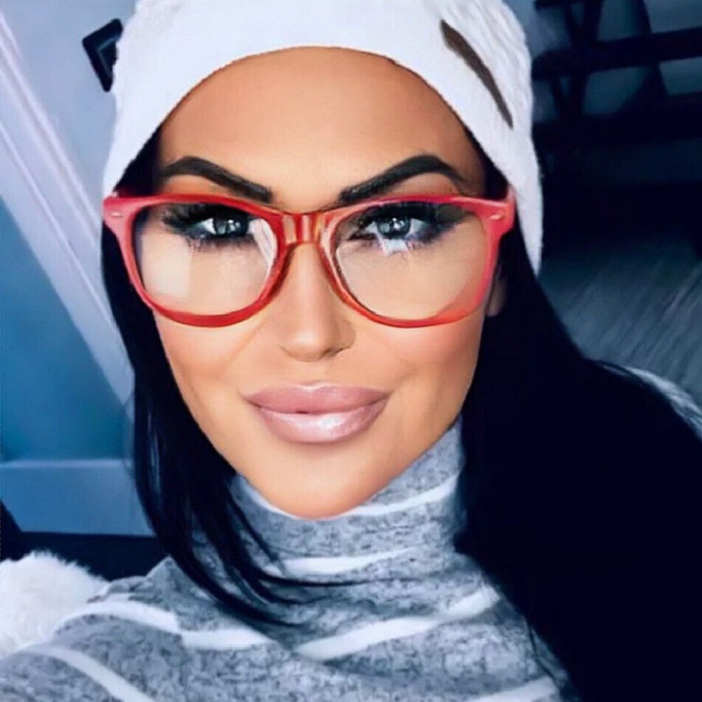 Класически червени прозрачни очила 3 Класически червени прозрачни очила - Image 3