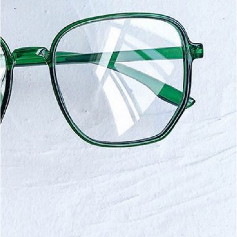 Зелени очила прозрачни големи стъкла 4 Зелени очила прозрачни големи стъкла - Image 4