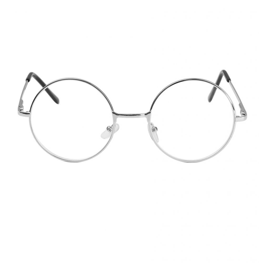 Прозрачни очила сребърен кръг 2 Прозрачни очила сребърен кръг - Image 2