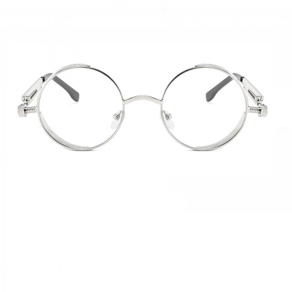 Сребърен арт прозрачни кръгли очила 2 Сребърен арт прозрачни кръгли очила - Image 2