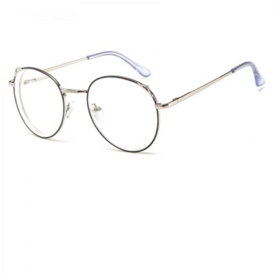 Закачливи сребърни очила прозрачни