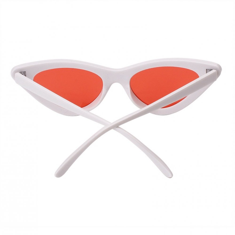 Бели рамки котешки червени очила 3 Бели рамки котешки червени очила - Image 3
