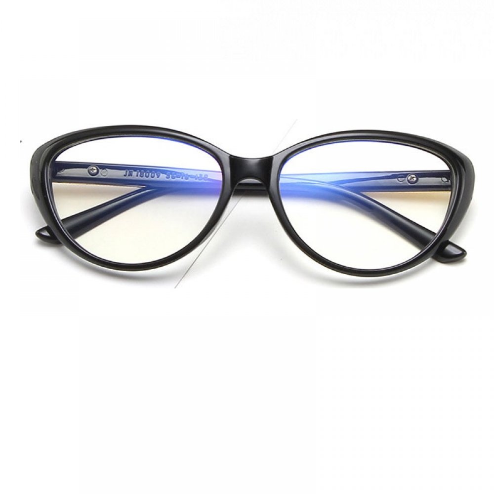 Черни прозрачни котешки очила 2 Черни прозрачни котешки очила - Image 2