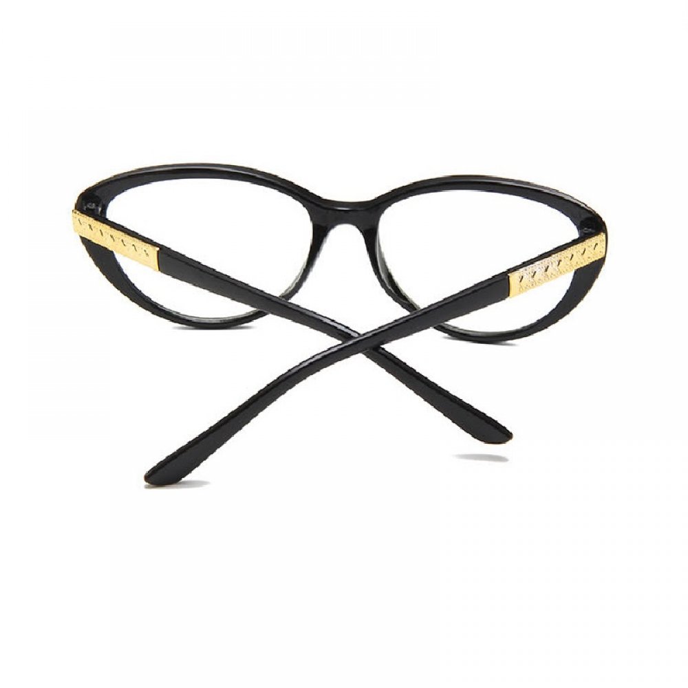 Черни прозрачни котешки очила 3 Черни прозрачни котешки очила - Image 3