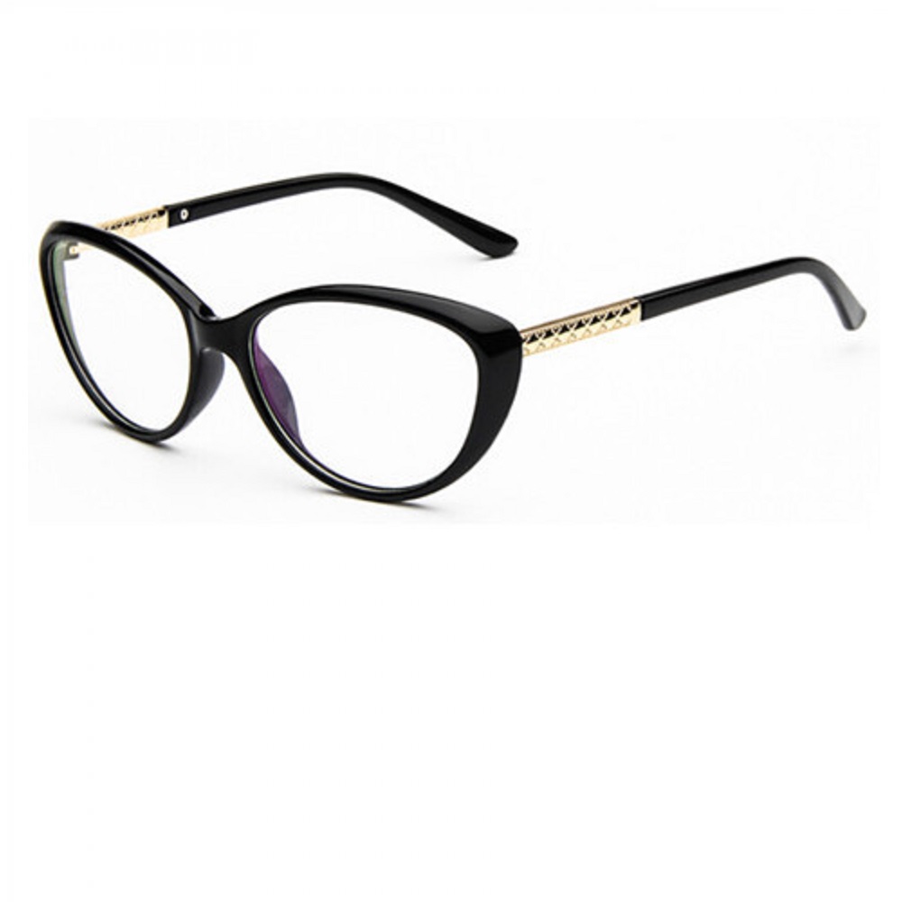 Черни прозрачни котешки очила 5 Черни прозрачни котешки очила - Image 5