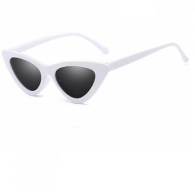 Бяла рамка котешки черни очила
