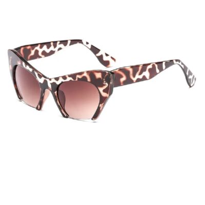 Кафяви дамски котешки очила