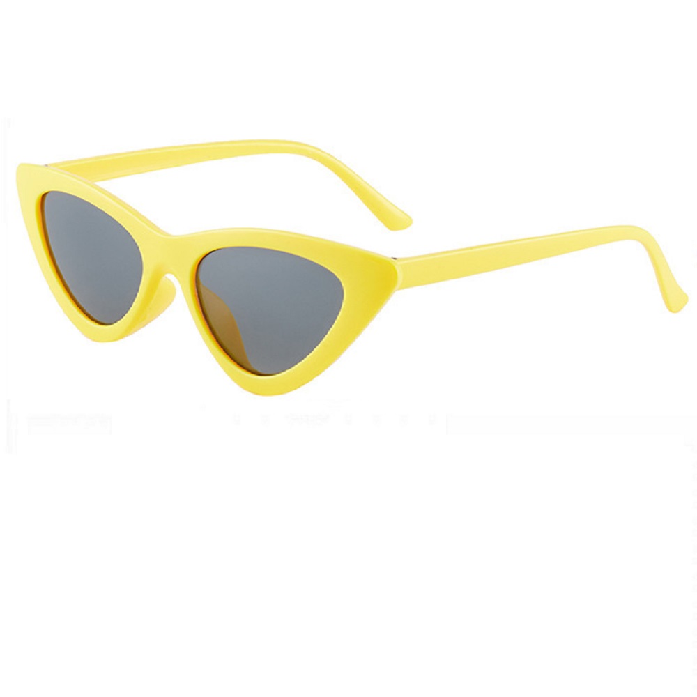 Жълта рамка котешки черни очила 1 Жълта рамка котешки черни очила