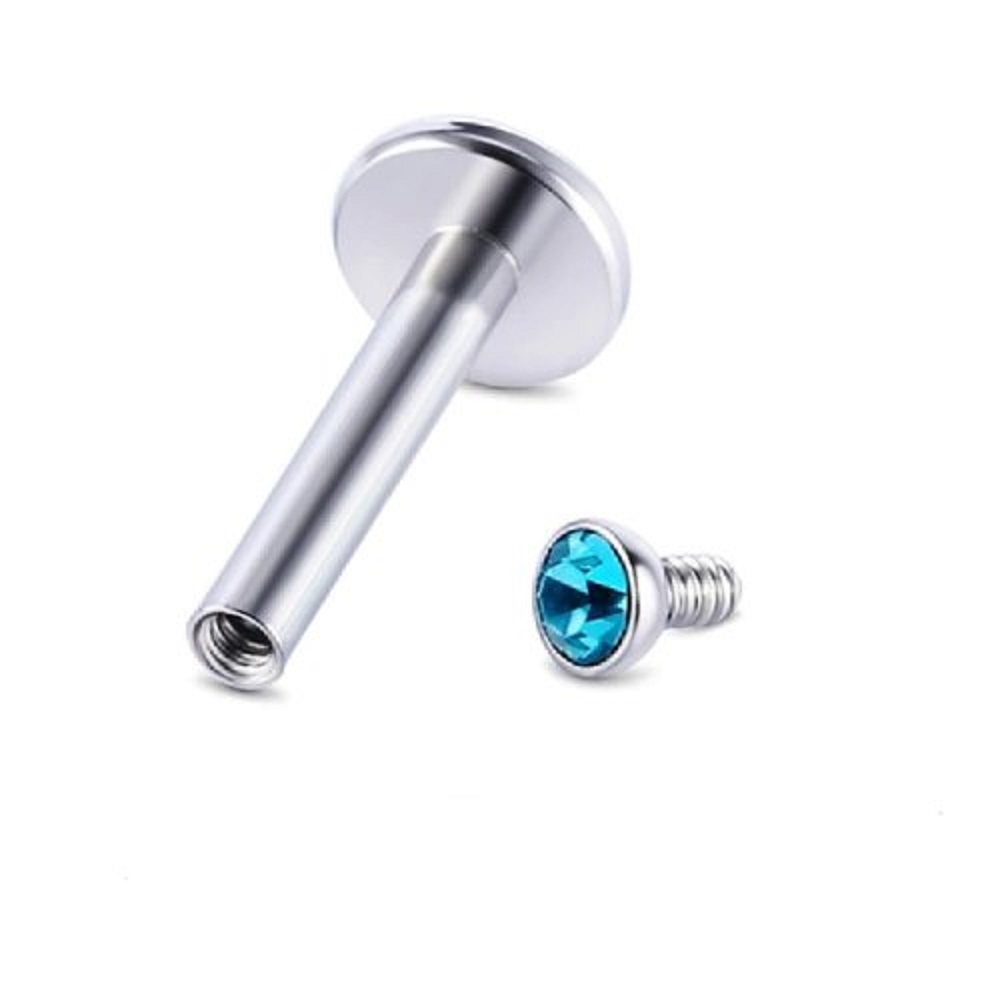 Пробиване на устни обици с кристали 3 Пробиване на устни обици с кристали - Image 3