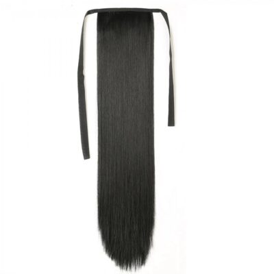 Черна дълга коса екстеншън на връзки
